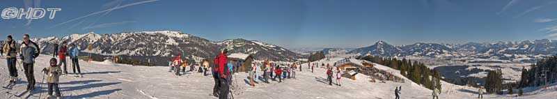 Panorama bei der Weltcup-Hütte