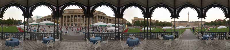 Titelbild, Panorama Schlossplatz Stuttgart